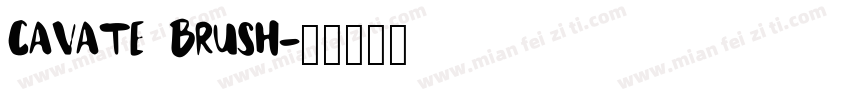 Cavate Brush字体转换
